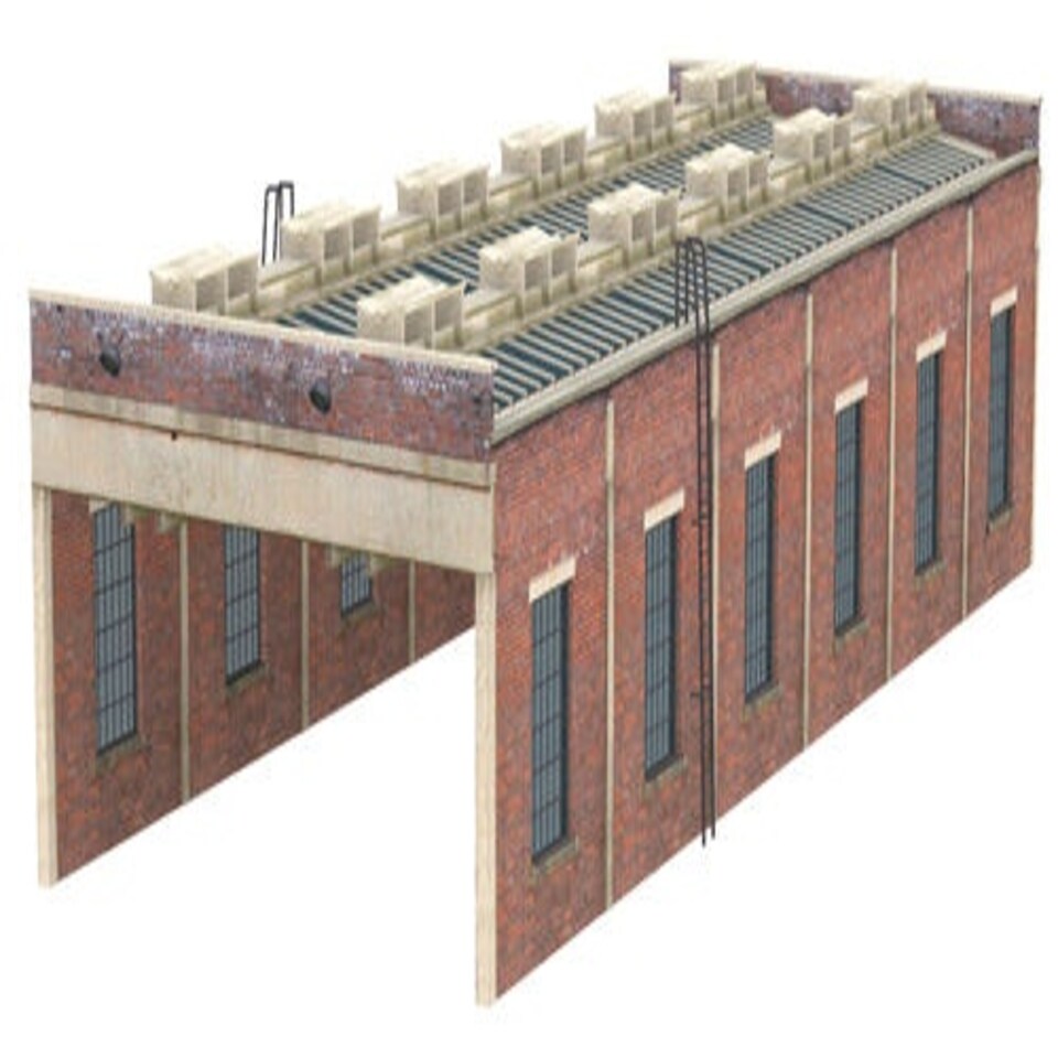 Graham Farish Scenecraft Two Road Engine Shed (Pre-Built)