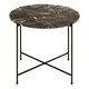image 2 of Avila Side Table with Brown Marble Top 52x40cm