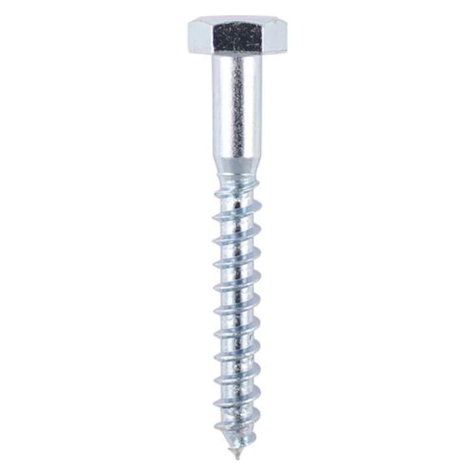 image 1 of Timco - Coach Screws - Hex - Zinc (Size 8.0 x 30 - 200 Pieces)