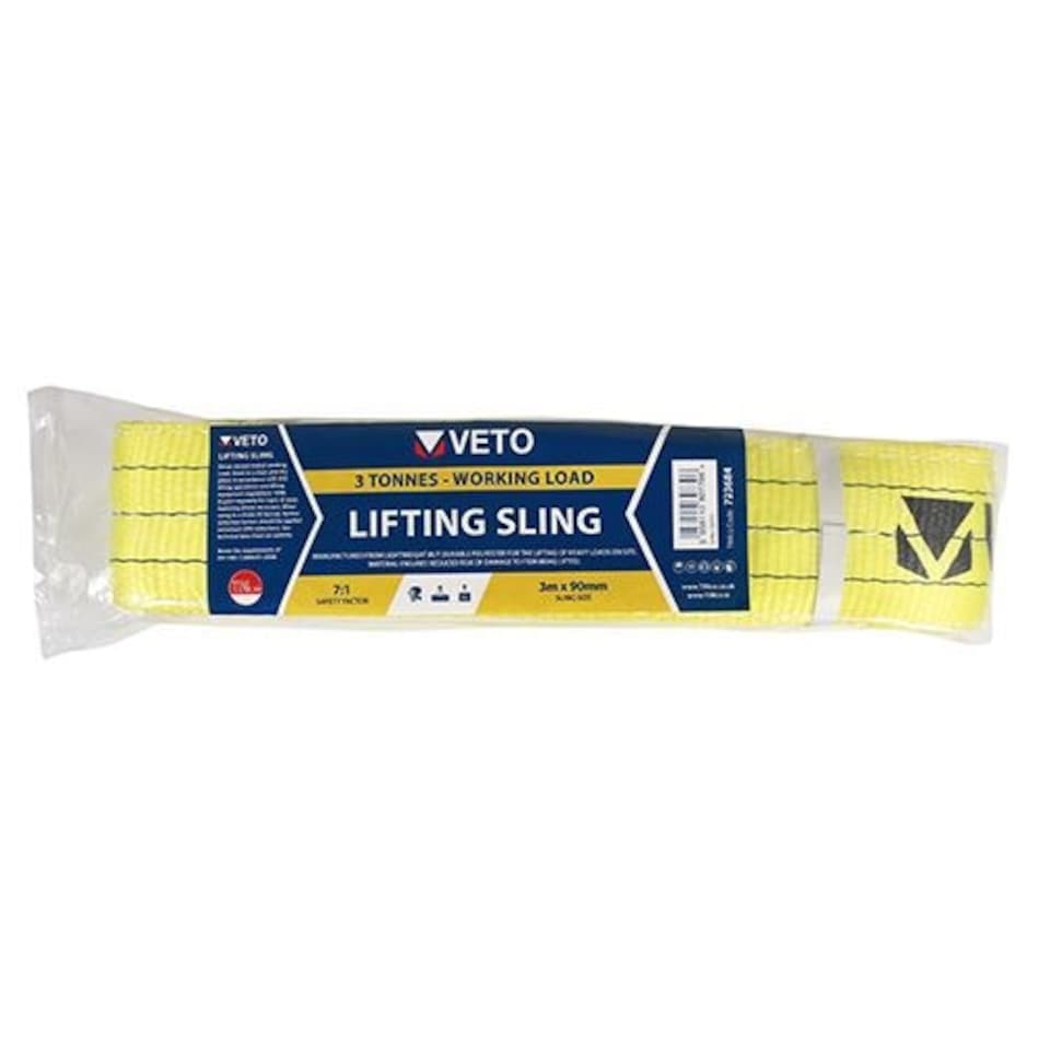 image 1 of Timco - Lifting Sling 3000kg / 3 Tonnes (Size 3m x 90mm - 1 Each)