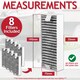 image 4 of SPARES2GO Activated Carbon Filter for Bosch HEZ PIE PVQ PXX Cooker Hood (Pack of 8 Filters)