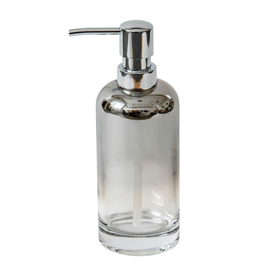 image 1 of Showerdrape Ombre Smoked Glass Liquid Soap Dispenser