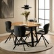 image 4 of Batilda Swivel Dining chairs in Grey Fabic Set of 2