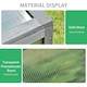 image 5 of Outsunny Square Wooden Outdoor Greenhouse for Plants PC Board 100 x 65 x 40cm