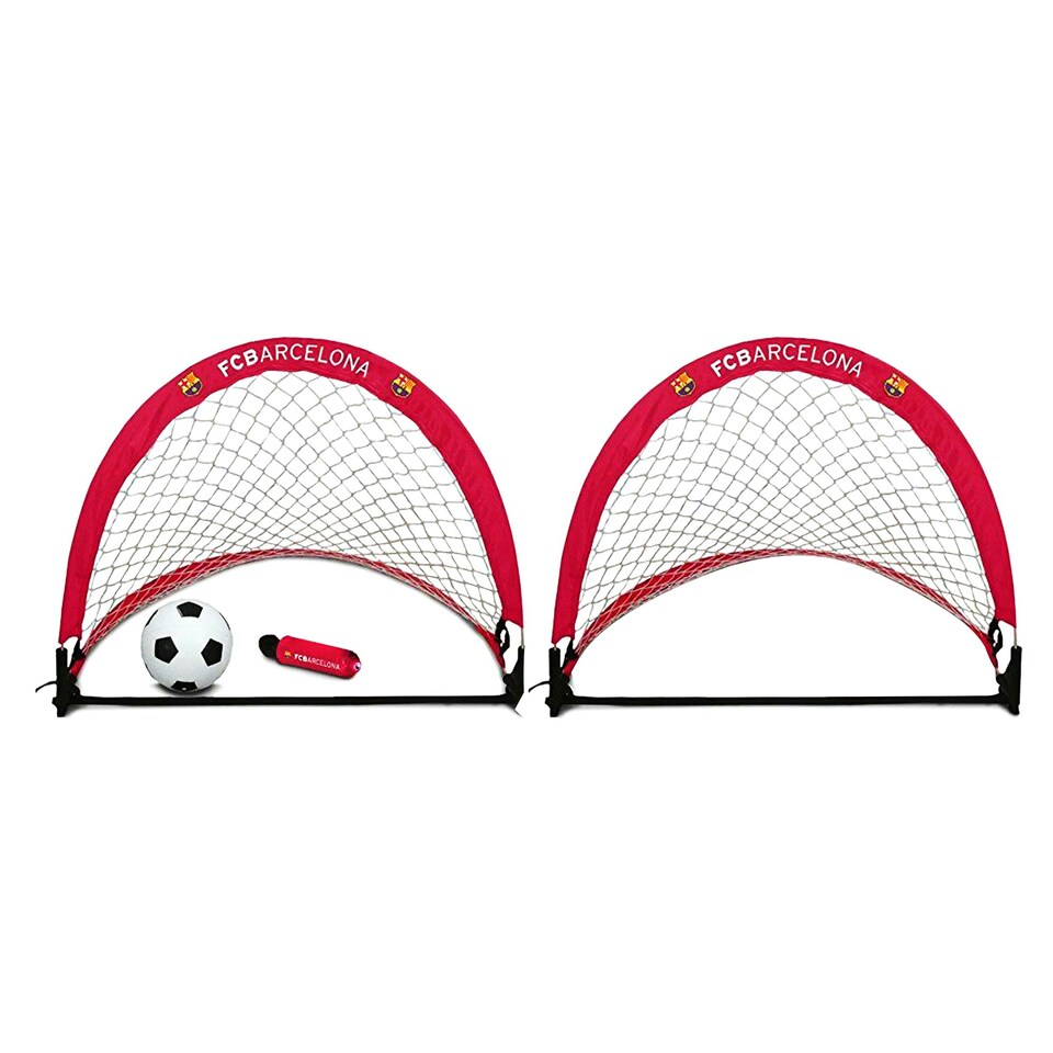 FC Barcelona Official Football Training Goal Gift Set - Scarlet - One Size