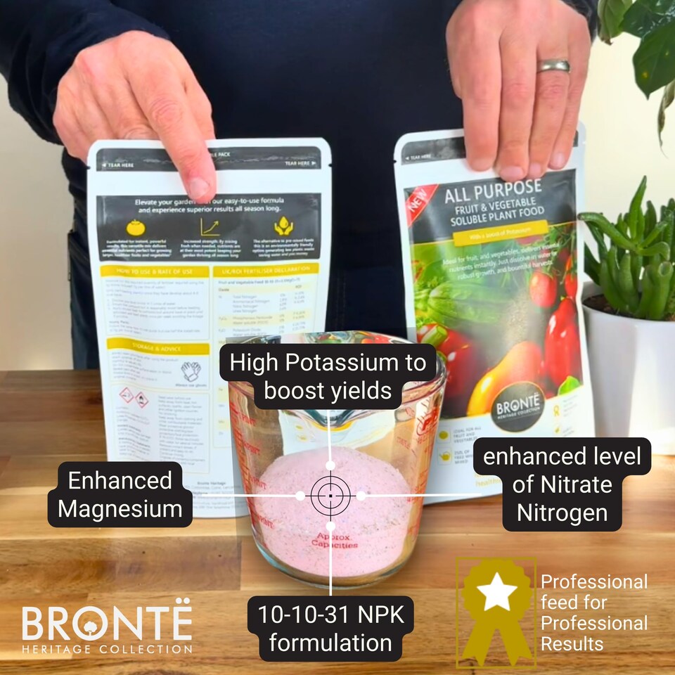 image 1 of All Purpose Fruit & Vegetable Plant Food 250g Fast Acting Nutrient-Rich Fertiliser with Potassium Bigger Healthier Crops