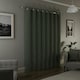 image 5 of Austin Green Blackout Curtains 66 x 54 inch (168 x 137 cm) 100% Blackout Eyelet Thermal Noise Reducing Curtains for Bedroom and Living Room