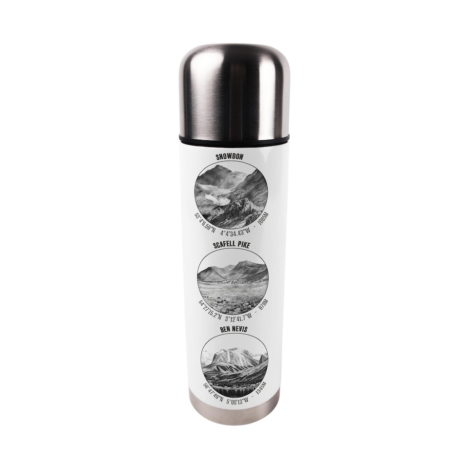 image 1 of Three Peaks Challenge Large Reusable Thermal Flask