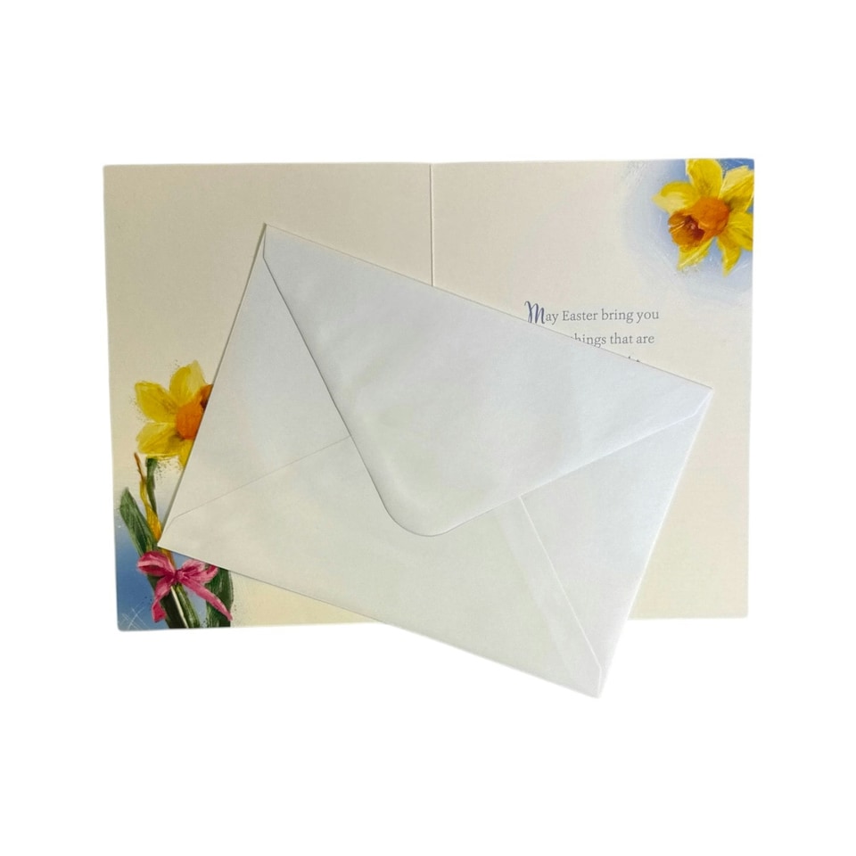 image 1 of To All The Family Beautiful Yellow Flower Design Easter Card