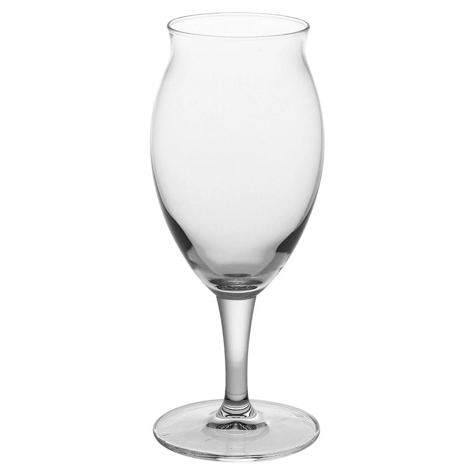 image 1 of 410ml Stemmed Beer Drinking Glasses Lager Stout Porter Bar Glass Goblets | Clear | Clear | Set of 4 | 4