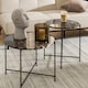 image 5 of Avila Side Table with Brown Marble Top 42x45cm
