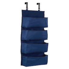 Over Door Dark Blue Hanging Organiser Blue
