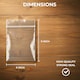 image 6 of 200 Clear Zip Seal Bags 6x9 Inch Resealable Pouches | Clear