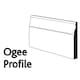 image 2 of PACK OF 20 (Total 20 Units) - 18mm x 144mm White Primed MDF Ogee Skirting Board - 4400mm Length