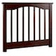 image 2 of Walnut wood finish solid,chunky headboard bed head end board. N/A | 5ft King Size