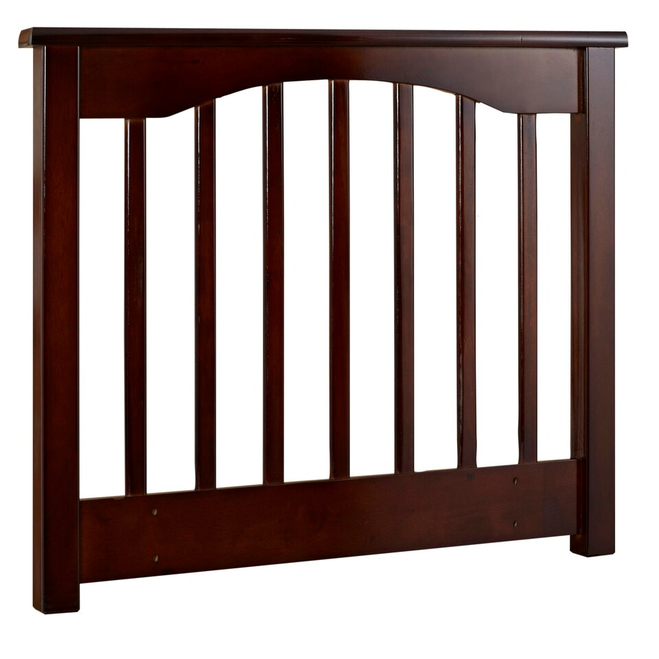 image 1 of Walnut wood finish solid,chunky headboard bed head end board. N/A | 5ft King Size