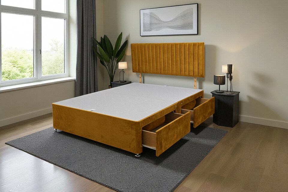 Emily Divan Bed Base 2 Drawers And Headboard