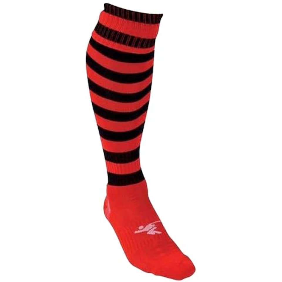 image 1 of Precision Training Hooped Pro Football Socks Navy/Red Boys