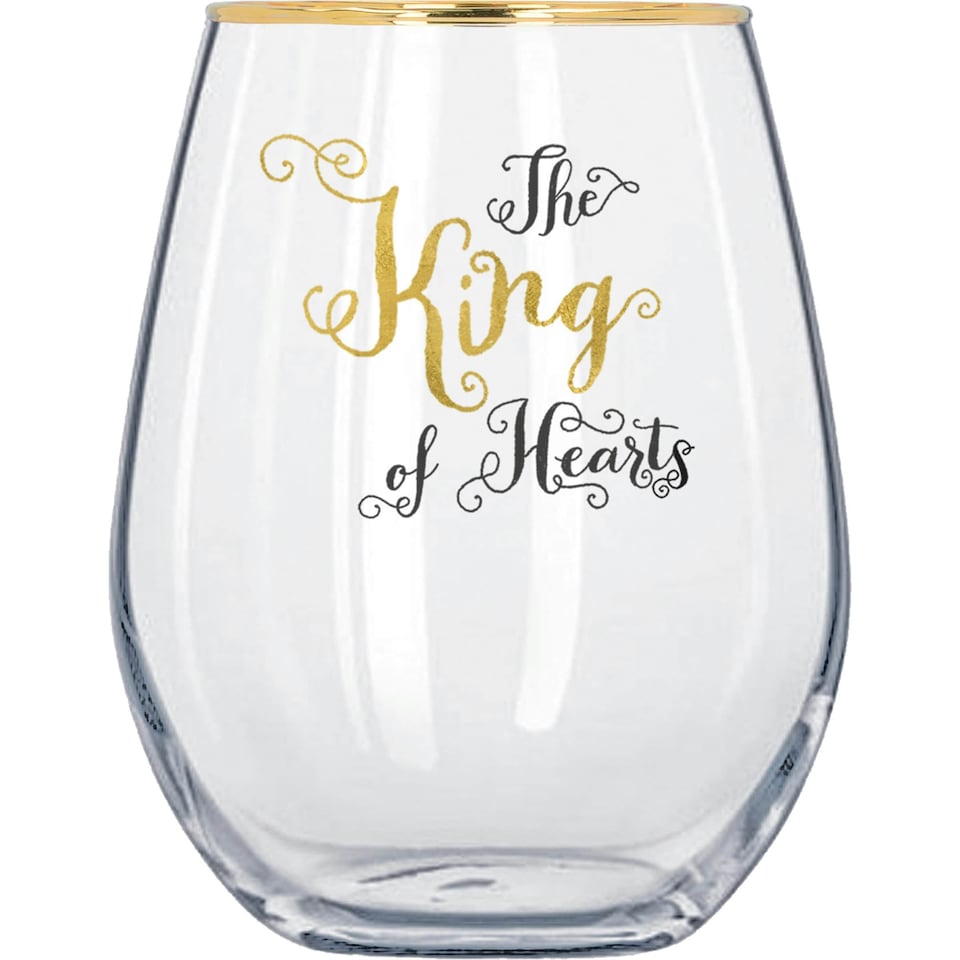 image 1 of V&A Alice in Wonderland Tumbler Set 350ml Set of 2 | Clear