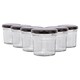 image 1 of Argon Tableware Glass Jam Jars with Lids - 90ml - Pack of 6