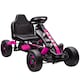 image 1 of AIYAPLAY Pedal Go Kart, Ride on Racer with Freewheel System, Brake, Non-Slip EVA Wheels, Metal Frame, Go Kart for Kids Ages 3-6 Years | Pink