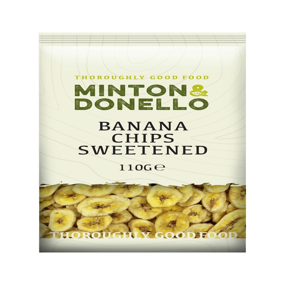 image 1 of Minton & Donello Sweetened Banana Chips 6 x 110g | Multi
