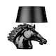 image 1 of Interiors by Premier Caballo Black Polyresin Table Lamp