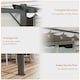image 5 of Outsunny 3x3(m) Pergola Gazebo Sun Shade Shelter Aluminium Garden Canopy, Grey