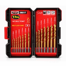 Lumberjack 17 Piece Drill Bit Set HSS Masonry Metal Bits