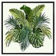 image 2 of Green tropical foliage (Picutre Frame) Grey | XS