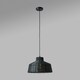 image 3 of ValueLights Boho Style Black Woven Wicker Tapered Ceiling Pendant Light Fitting