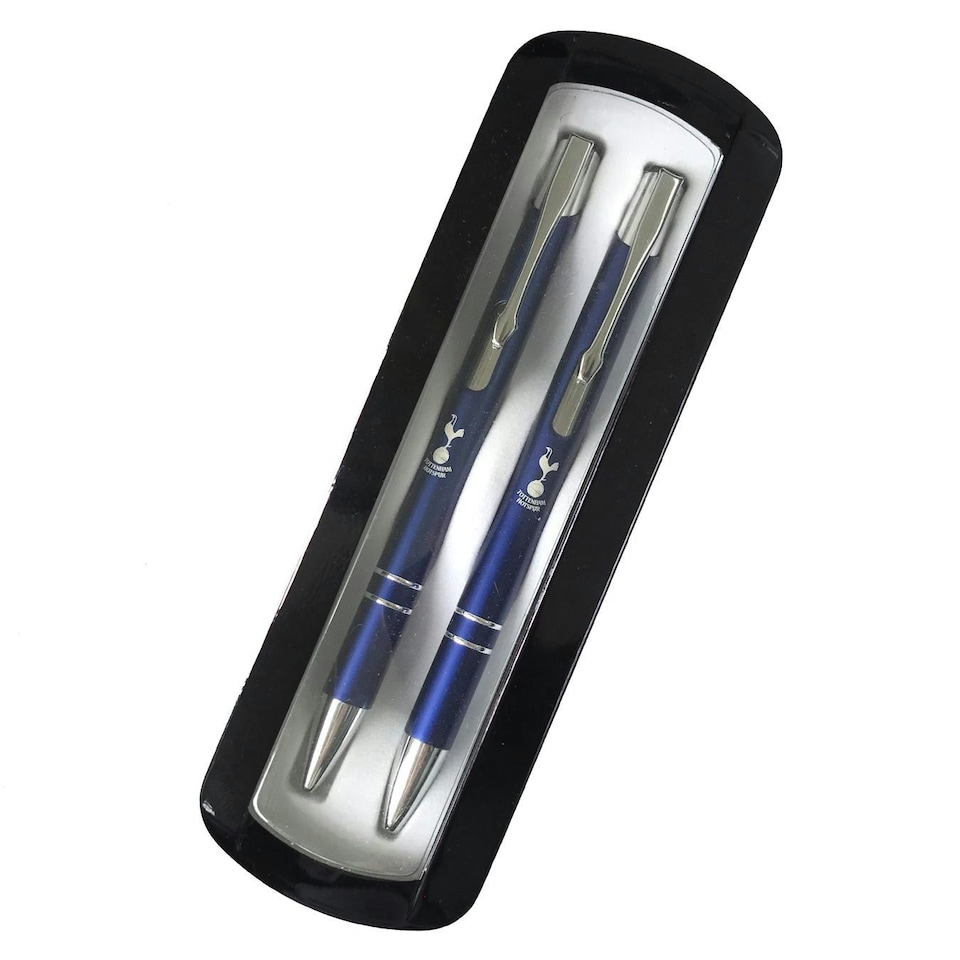 image 1 of Tottenham Hotspur FC Crest Pen & Pencil Set - Blue/Silver - One Size