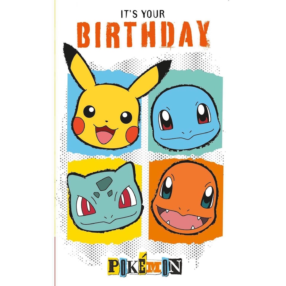 Pokemon Birthday Card