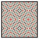 image 2 of Repeated squares and rhombuses ornamental abstract tribal motif (Picture Frame) Brown | Oak | M