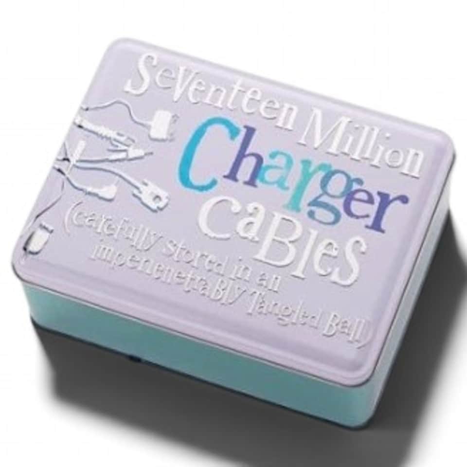 Widdop Gifts 'Seventeen Million Charger Cables' Storage Tin