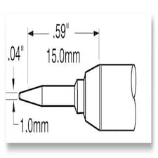 OKI METCAL - Conical Long Reach Soldering Tip 1.0mm