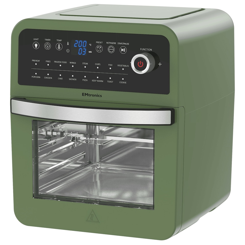 image 1 of EMtronics 12L Digital Air Fryer Oven Combi - Sage Green