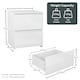 image 5 of Vida Designs Glinton 3 Piece FSC Certified Bedroom Set (2 Drawer Bedside Chest, 6 Drawer Chest, 3 Door 2 Drawer Wardrobe), White White | White