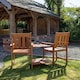 image 8 of Rydal 2 Seater Wooden Garden Patio Love Seat and Table Set