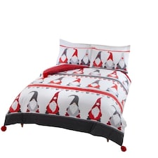 Festive Gonks Polycotton Duvet Cover Set with Pillowcase Multi | Double
