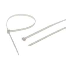 Faithfull Heavy-duty Cable Ties - White - White 600mm x 9mm Pack of 10