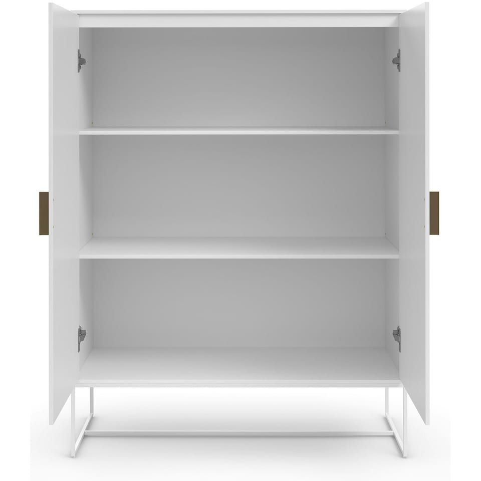 image 1 of Asia Cabinet with 2 Doors in Anthracite Grey | Anthracite