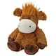 image 1 of Warmies Plus Highland Cow Microwavable Weighted Teddy