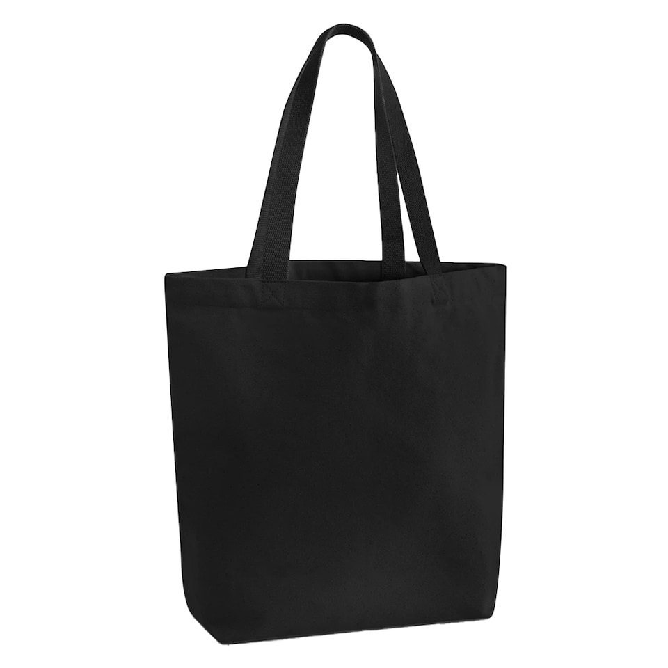 image 1 of Westford Mill Canvas Heavyweight Tote Bag | Black | Black | 1