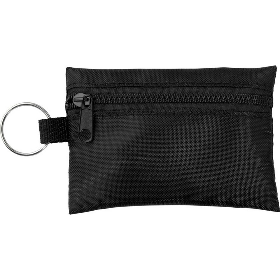 image 1 of Valdemar Keyring First Aid Kit (Pack of 16) - Solid Black - One Size