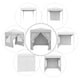 image 3 of Outsunny 2mx2m Pop Up Gazebo Party Tent Canopy Marquee with Storage Bag White