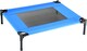 image 4 of Actiaspet Elevated Dog Bed Oxford Mesh Pet Cot Indoor or Outdoor (Blue, Medium)
