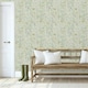 image 3 of Grandeco Floral Vinyl Textured Wallpaper - Sage Green - 10.5m x 53cm Green