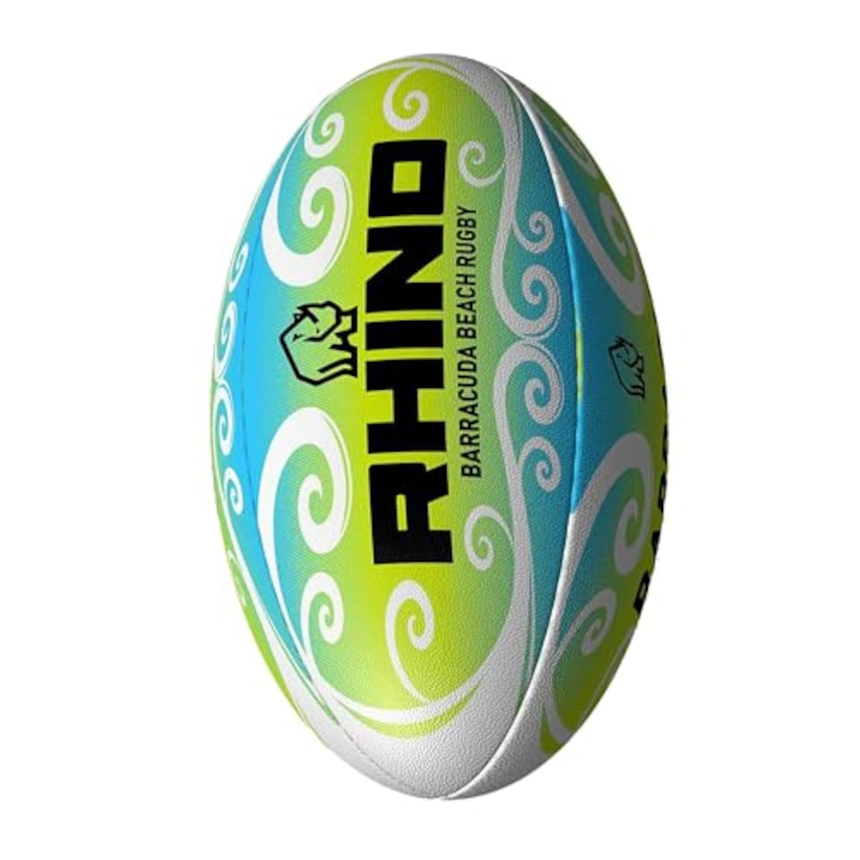 image 1 of Rhino Rugby Beach Ball Barracuda Beach Pro Green/Blue/Wht Midi (Size 2)