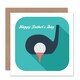 image 1 of Golf Tee Shot Golfing For Dad Fathers Day Card